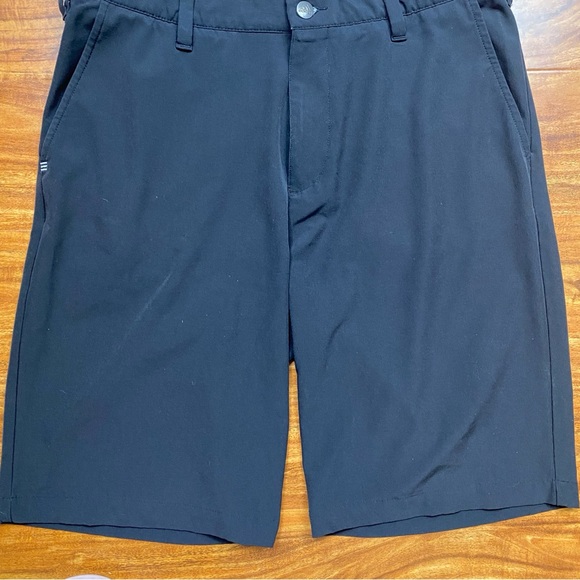 Adidas Men's Black Gray Hybrid 9" Shorts Size 32 Golf Country Club Athleisure - Picture 5 of 13